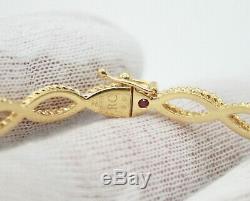 Roberto Coin Barocco 18k Yellow Gold 5mm Bangle Bracelet. Wrist Size 6