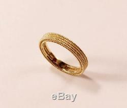 Roberto Coin Barocco 18k Yellow Gold Wedding Band Ring, Size 6.5/t54/uk-n