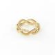 Roberto Coin Barocco Braided Twist Ring 18k Rose Gold Sz 6.5 New $800