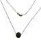 Roberto Coin Black Diamond Ball Necklace with Chain 18 Vintage Italy