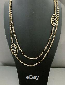 Roberto Coin Bollicine 18KY 2-Station Oval Long Necklace