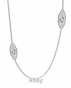 Roberto Coin Bollicine 18k White Gold Diamond Necklace 915361AW37X0