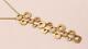 Roberto Coin Brushed 18k Yellow Gold Cascade Waterfall Lariat Necklace Pendant