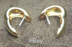 Roberto Coin Capri Plus Hoops Earrings encrusted with diamonds 18YW Hoops D. 33