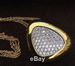 Roberto Coin Capri Plus Neckwear encrusted with diamonds 18yw di 1.65/dbl CHN