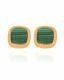 Roberto Coin Carnaby Street 18k Rose Gold And Malachite Earrings 8882216AXERM