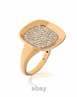 Roberto Coin Carnaby Street 18k Rose Gold Diamond 0.88ct Ring Sz6.5 8882191AX65X