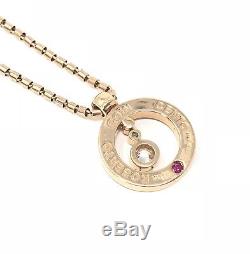 Roberto Coin Cento 18K Rose Gold Pave Diamond O Pendant Necklace. 80ctw