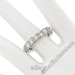 Roberto Coin Cento 18K White Gold 4.24ct 16 Certified Diamond Eternity Band Ring