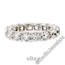 Roberto Coin Cento 18K White Gold 4.24ct 16 Certified Diamond Eternity Band Ring