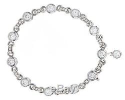 Roberto Coin Cento Amuleto Diamond Tennis bracelet 4.5 Ctw 18K WG MSRP $28,000