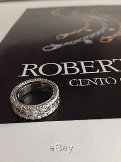 Roberto Coin Cento Florentine Eternity Ring Size 6.5 MSRP $6,380.00