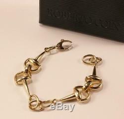 Roberto Coin Cheval Horsebit Stirrup Equestrian 18k Yellow Gold Bracelet