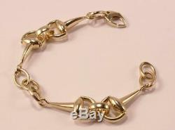 Roberto Coin Cheval Horsebit Stirrup Equestrian 18k Yellow Gold Bracelet