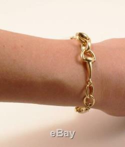 Roberto Coin Cheval Horsebit Stirrup Equestrian 18k Yellow Gold Bracelet