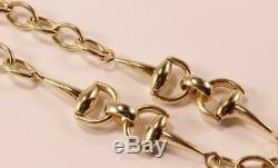 Roberto Coin Cheval Horsebit Stirrup Equestrian 18k Yellow Gold Necklace