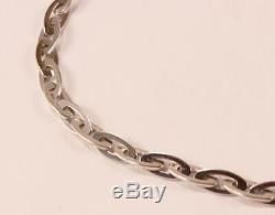 Roberto Coin Chic & Shine 18k White Gold Oval Shape Chain Link Bracelet, 7-inch
