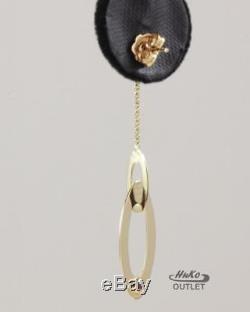 Roberto Coin Chic & Shine 18k Yellow Gold High Polish Oval Shape Dangel Earrings