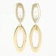 Roberto Coin Chic & Shine Earrings 18k Yellow Gold Dangle Ruby Accents Pierced