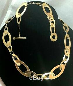 Roberto Coin Chic and Shine 18k Yel Gold Necklace & Bracelet Set Diamonds Toggle