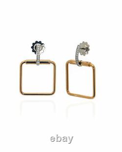 Roberto Coin Classica Parisienne 18k Gold Diamond 0.23ct Earrings 8882484AHERX
