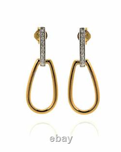 Roberto Coin Classica Parisienne Gold Diamond(0.18ct Twd)Earrings 9151180AJERX