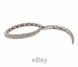 Roberto Coin Diamond 18k Gold Cobra Snake Bangle Bracelet