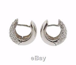 Roberto Coin Diamond 18k Gold Huggies Hoop Earrings $4900