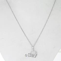 Roberto Coin Diamond Collection 0.71cts Pendant 18k White Gold New $3100