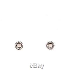 Roberto Coin Diamond Halo Stud Earrings 18k White Gold