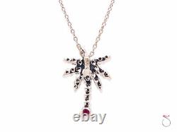 Roberto Coin Diamond Palm Tree Pendant with Chain, 18K White Gold Tiny Treasures