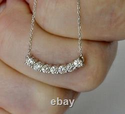 Roberto Coin Diamond Scallop Pendant Necklace 18K White Gold $3300 New Sale