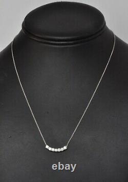 Roberto Coin Diamond Scallop Pendant Necklace 18K White Gold $3300 New Sale