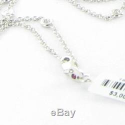 Roberto Coin Diamonds by the Inch 0.74cts 18K White Gold 18 Necklace New $3000