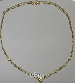 Roberto Coin Dog-Bone Diamond Station Necklace