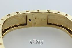 Roberto Coin Double Row 18K 750 Pois Moi Diamond Hinged Bangle Bracelet- 6.5
