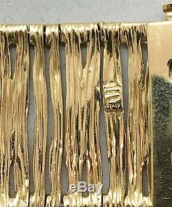 Roberto Coin Elephant Skin 18k Yellow Gold Bracelet Italy