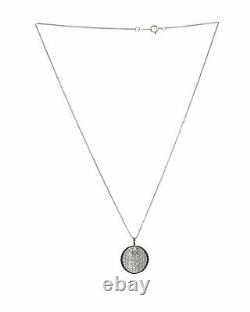 Roberto Coin Fantasia 18k White Gold Diamond 0.62ct & Black Sapphire Necklace