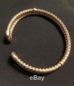 Roberto Coin Fifth Season 18k Rose Gold Plated Sterling Silver Woven Bracelet
