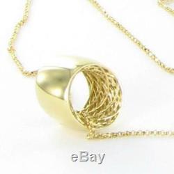 Roberto Coin Golden Gate Necklace Roundel Pendant 18K Yellow Gold New $1400