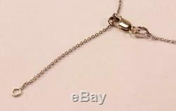 Roberto Coin Heart And Key 18k White Gold Diamond Lock Necklace Pendant