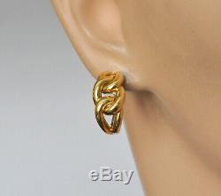 Roberto Coin Hoop Knot Earrings 18K Yellow Gold $3100 New Sale