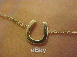 Roberto Coin Horseshoe and Heart 18kt yellow gold bracelet