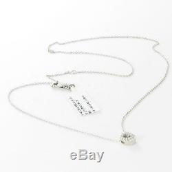 Roberto Coin Initial Thoughts Letter G Diamond 0.06cts 18k WG Necklace New $580