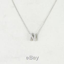 Roberto Coin Initial Thoughts Letter N Diamond 0.06cts 18k WG Necklace New $580