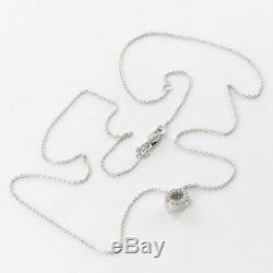 Roberto Coin Initial Thoughts Letter O 18k Gold 0.06ct Diamond Necklace New $580
