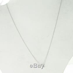 Roberto Coin Initial Thoughts Letter X Necklace 18k Wht Gold Diamond 0.06cts