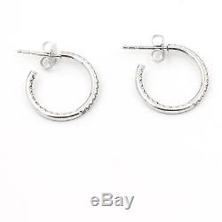 Roberto Coin Inside-Out Diamond Hoop Earrings 18k Gold Pierced Round Cut. 52ctw