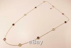 Roberto Coin Ipanema 18k Gold Gemstone 10-station Necklace Pendant, 39 Long