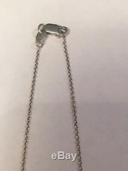 Roberto Coin Italy 18k white gold Chain Necklace 16 Inch